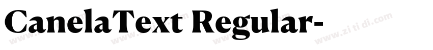 CanelaText Regular字体转换